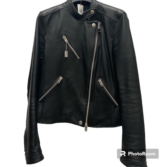 Coach 100% Leather Jacket for Women - Picture 4 of 16